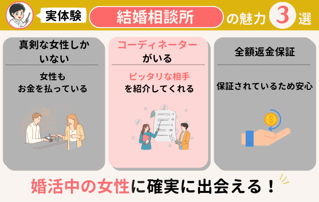 結婚相談所の魅力②