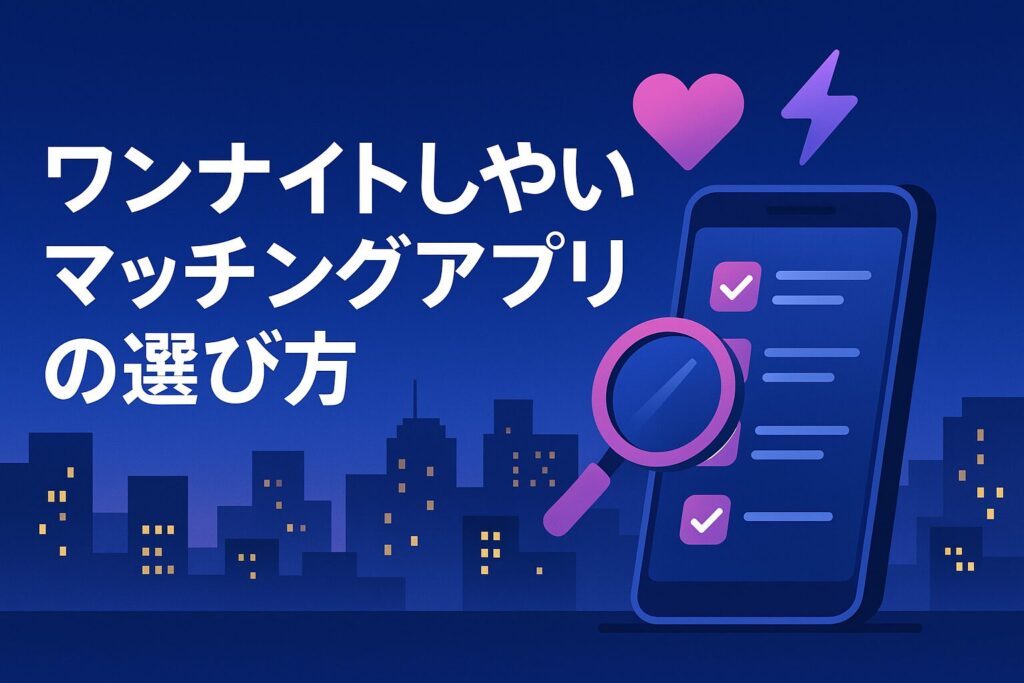 ワンナイトしやすいマッチングアプリの選び方